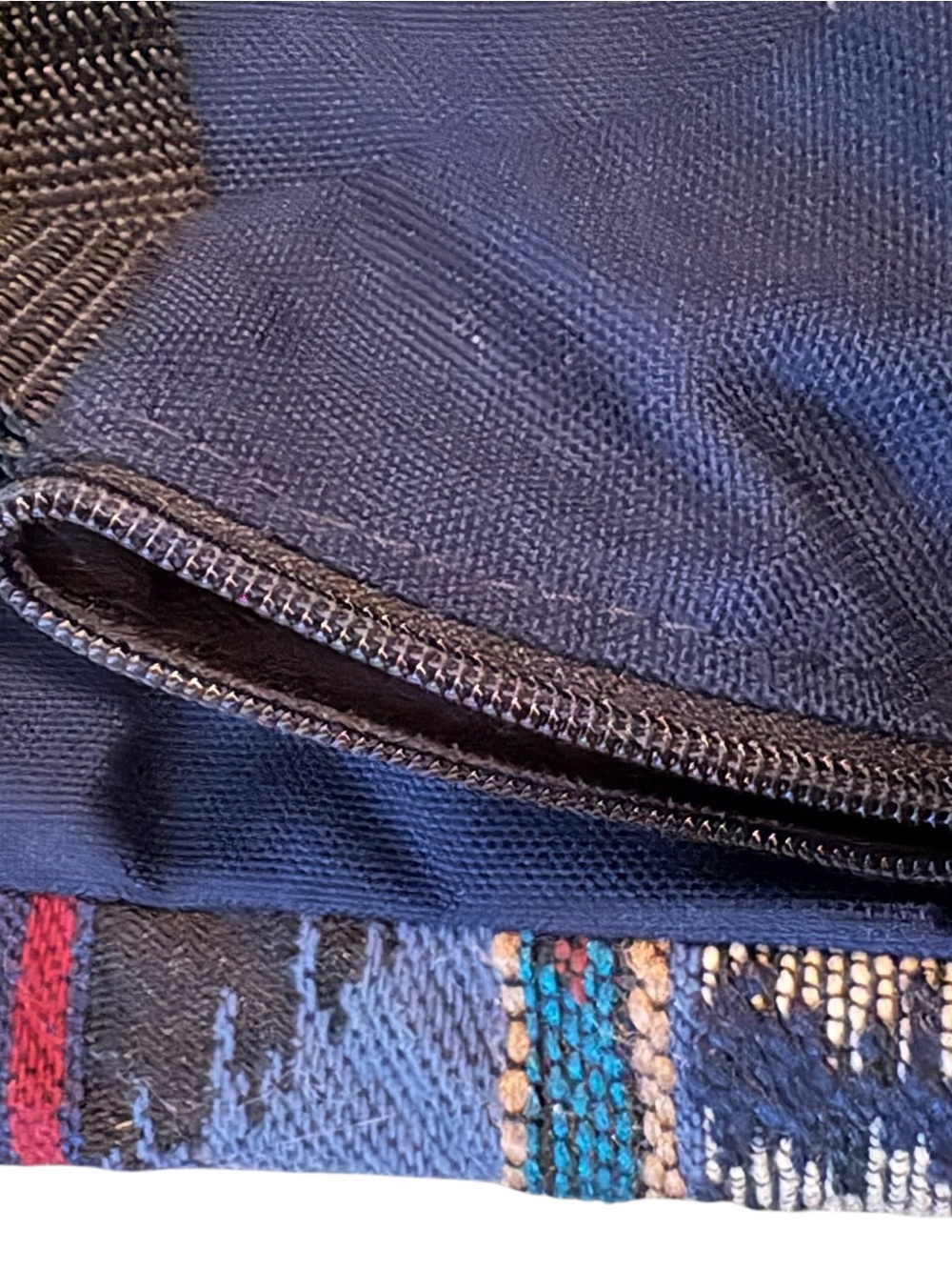 MKI Sport Vintage Southwestern Tapestry Belt Bag - Multi-Pocket Fanny Pack - Picture 8 of 10